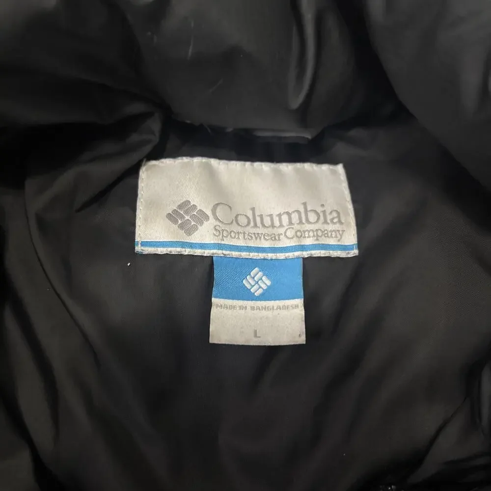 Columbia Interchange Puffer Jacket Black Mens Size Large Insulated Outdoors